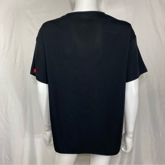 Dickies Medical Black Everday Scrubs V-Neck Top 810506 - Picture 3 of 7